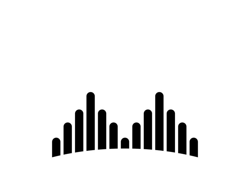 Equalizer Sound waves vector illustration design template