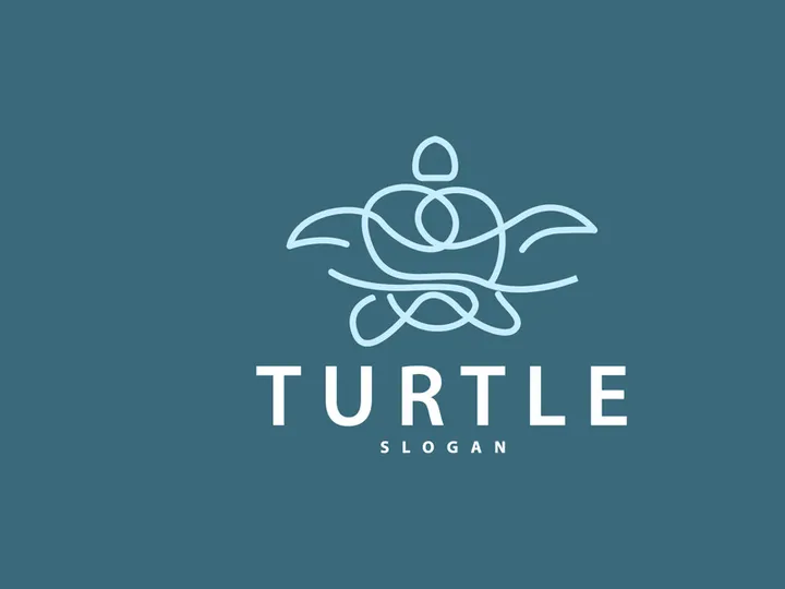 Turtle Logo Design Vector Illustration Symbol Template