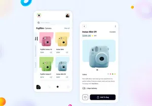 Camera Shop App Design