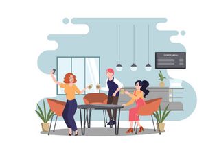 M162_Coffee shop Illustrations