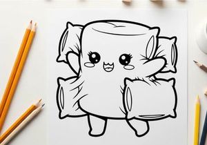 Cute toilet paper roll character crying vector illustration