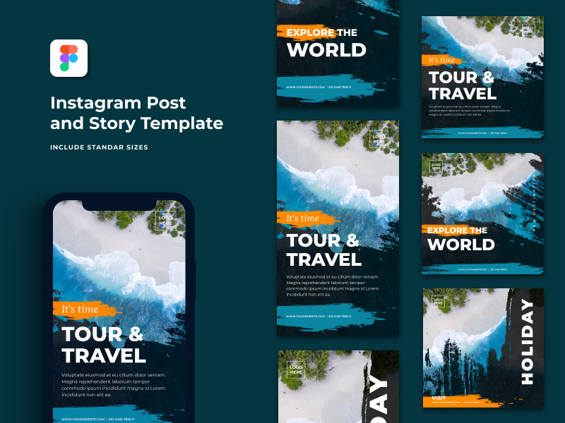Instagram Post And Story Template V 4 By Shakilazuleka Epicpxls