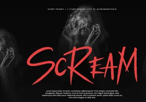 Scary Friday - Horror Display Font