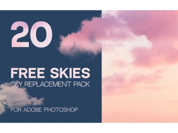 BEST FREE SKY REPLACEMENT PACK for Adobe Photoshop 2021 and late preview picture
