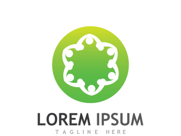 People social community logo design with creative idea preview picture