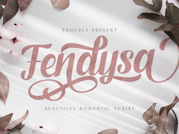 Fendysa - Beautiful Romantic Script Font preview picture
