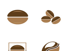 coffee bean icon vector illustration template