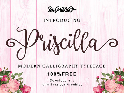 Priscilla Script - Free Font