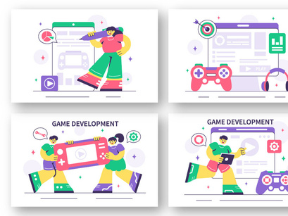 10 Game Development Process Illustration