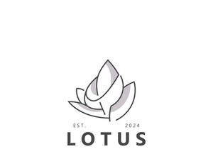 Lotus flower minimalist design, elegance Lotus flower logo template
