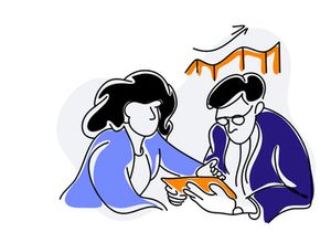 Financial Business Flat Illustration