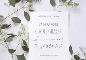 Cigarettes Script Font