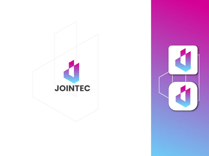 Lettermark Logo - Letter J Logo - Gradient Logo - Business Logo Design