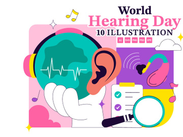 10 World Hearing Day Illustration preview picture