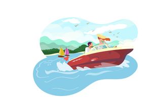 M171_ Enjoy Vacation Illustrations