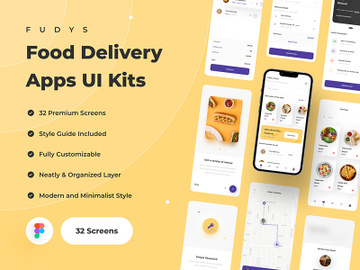 Fudys Food Delivery Apps UI Kit preview picture