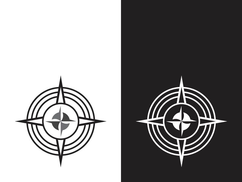 Compass logo template vector icon illustration design