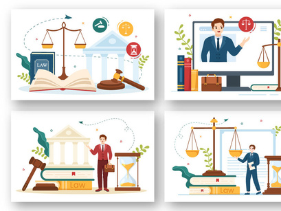 16 Law Firm Services Illustration