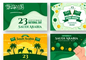 17 Saudi Arabia National Day Illustration