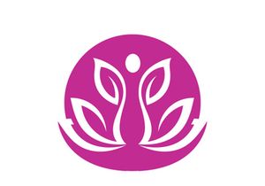 Lotus flower health meditation logo symbol