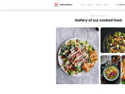 Chef's Kitchen Free NextJs Landing Page Template