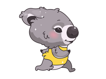 Cute koala kawaii cartoon vector character preview picture
