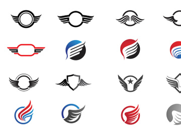WIng Bird Logo Icon Vector preview picture