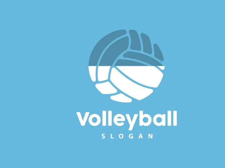 Volleyball Logo, Sport Simple Design, World Sports Tournament Vector, Illustration Symbol Icon