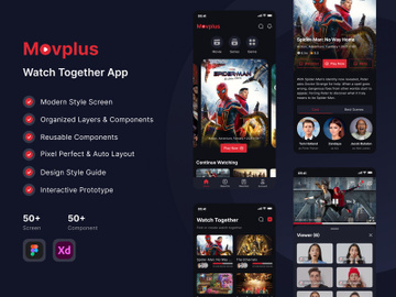 Movplus - Movie App UI Kit preview picture