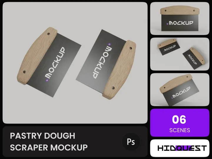 Pastry Dough Scraper Mockup