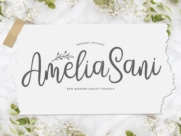 Amelia Sani - Handwritten Font preview picture