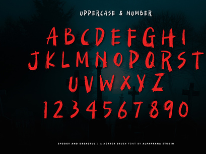 Spooky And Dreadful - Brush Font
