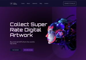 NFT- Digital artwork Marketplace lending Page