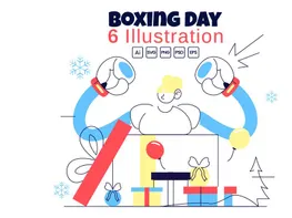 6 Boxing Day Vector Illustration preview picture