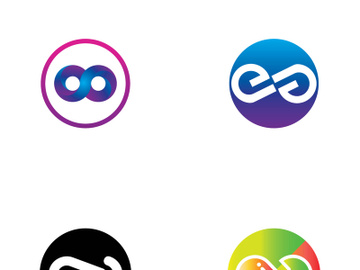 Infinity logo design with a modern concept preview picture
