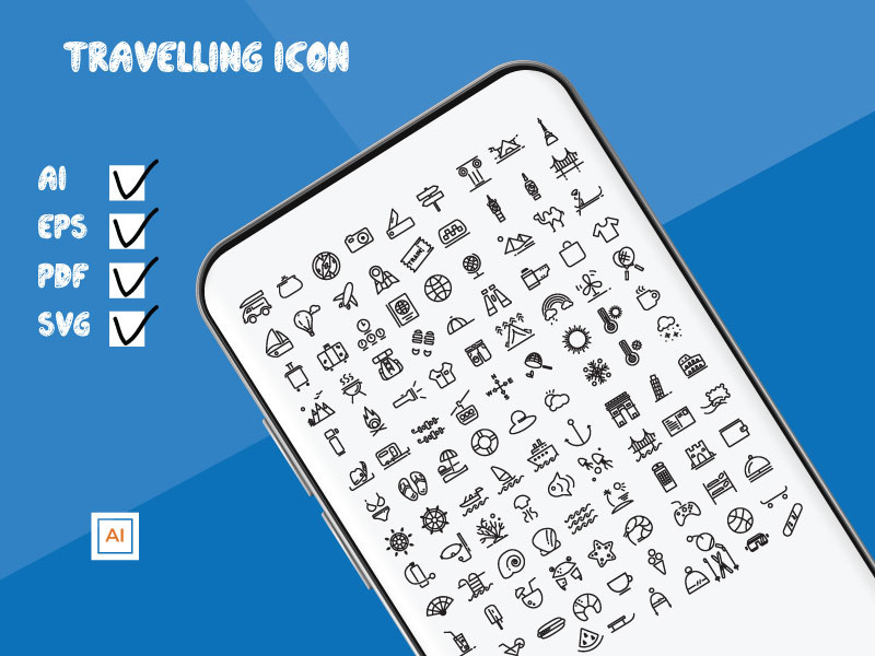 Travelling Icon Set