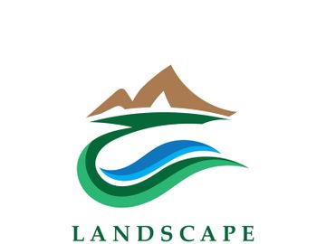 Mountain Nature Landscape Logo design Template Illustration preview picture