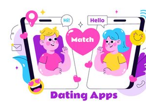 10 Online Dating App Illustration