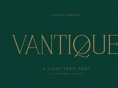 Vantique - Serif Font