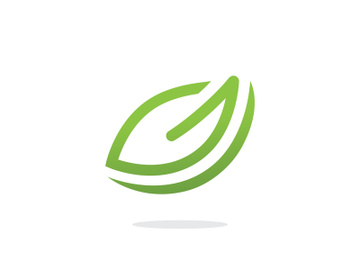Green Leaf Ecology logo template preview picture