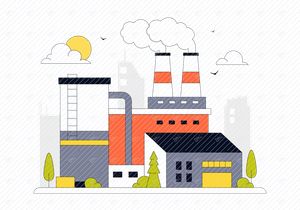 10 Factory Vector Illustration