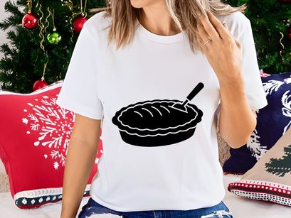 Whole Pie with Spoon Icon