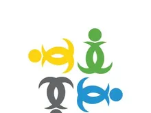 Community, network and social icon design template