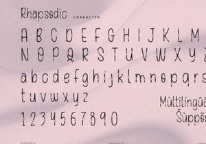 Rhapsodic - Display Font