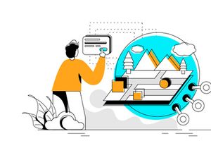 NFT  Flat Illustration concept