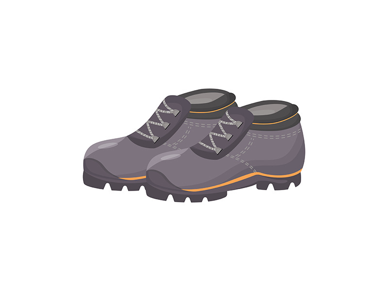 Rubber shoes, galoshes cartoon vector illustration