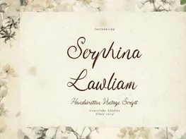 Serphina Lawliam | Handwritten Vintage Script preview picture