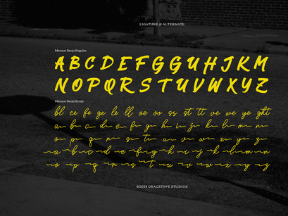 Memori Senja | Hand Drawn Script