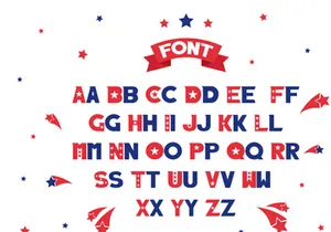 Captain of America Patriotic Display Font