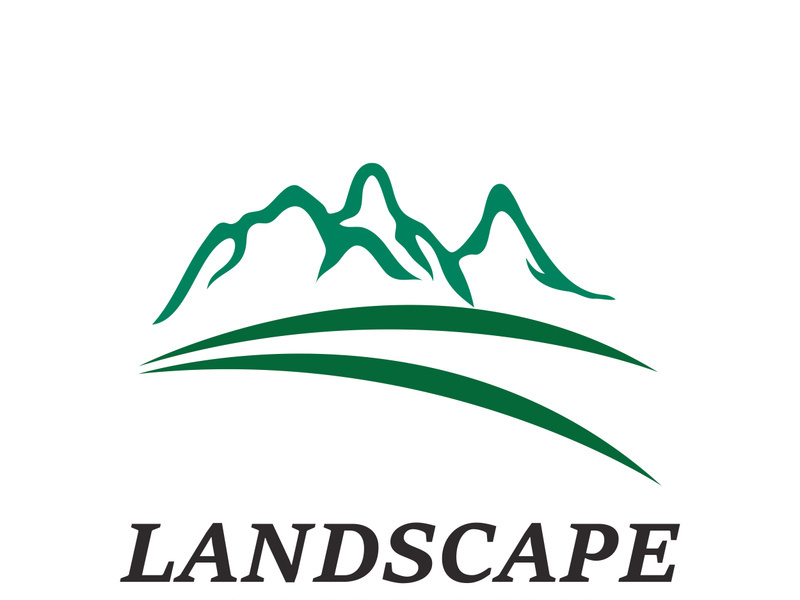 Mountain icon logo template vector illustration design